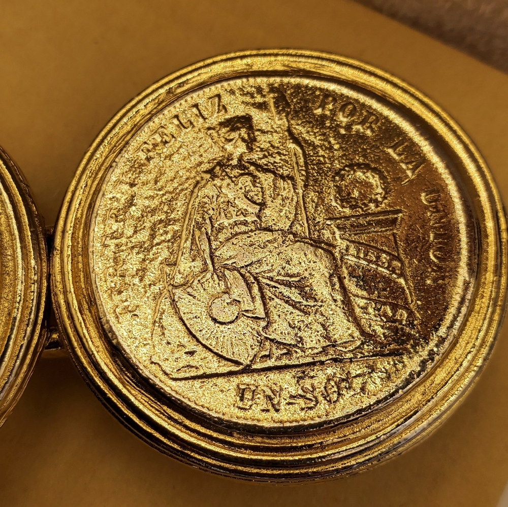MIMI DI N RARE 1985 Coin Belt Buckle - Picture 7 of 11